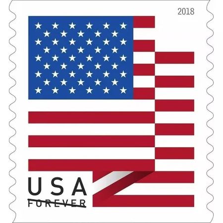 Flag 2018 Roll - 1 Roll 100 Pcs Unused Stamps for Mailing hot